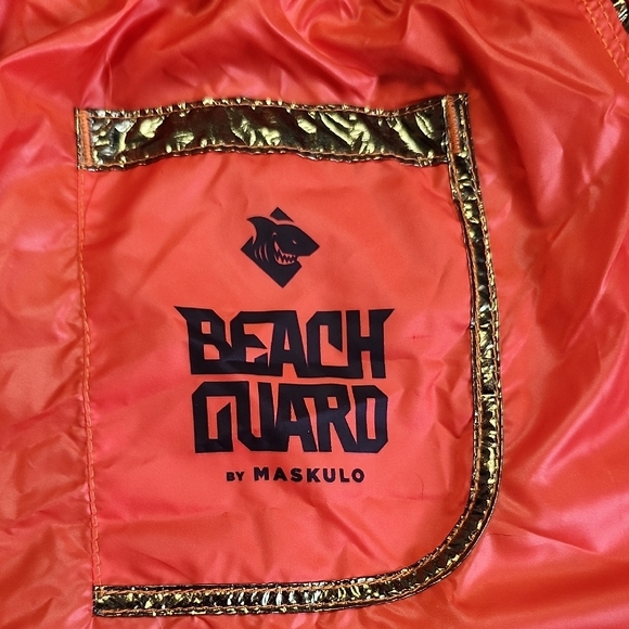 Vibrant Orange Men's Swim Trunks - Picture 6 of 12